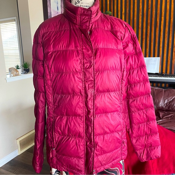 32 Degrees Heat Down/ Puffer Jacket Maroon Size Large - Picture 2 of 16